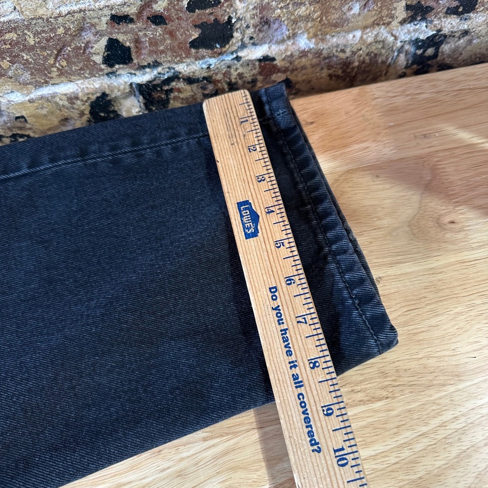 Levis 550 Black Red Tab Relaxed Tapered Mens Jeans 36x30 - Picture 11 of 15